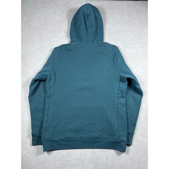 Patagonia P-6 Uprisal Hoody Size Small Teal Regular Fit Sweatshirt Logo Pullover - Picture 3 of 10